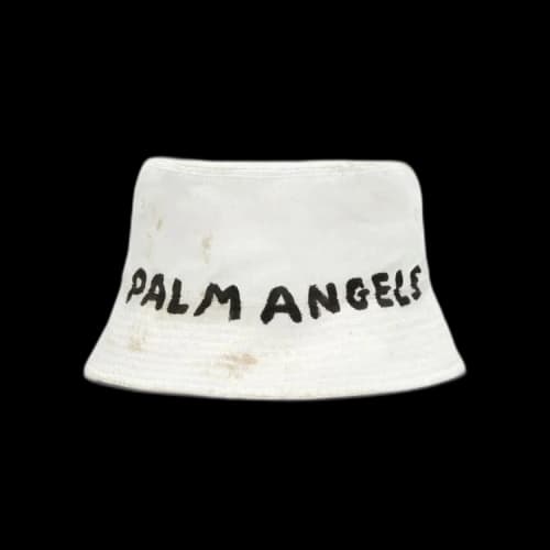 Palm Angels Seasonal Logo Bucket Hat 'Beige/Black'