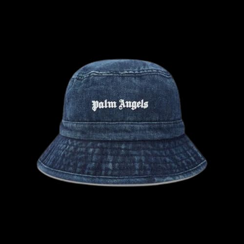 Palm Angels Denim Bucket Hat 'Blue/White'