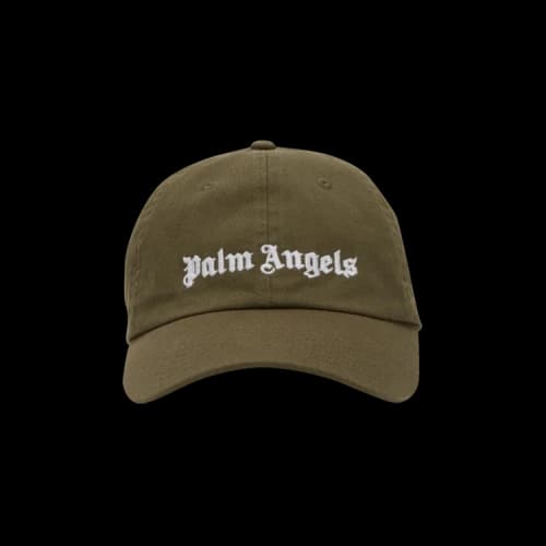 Palm Angels Classic Logo Cap 'Green/White'
