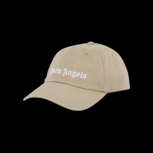 Palm Angels Classic Logo Cap Beige/White
