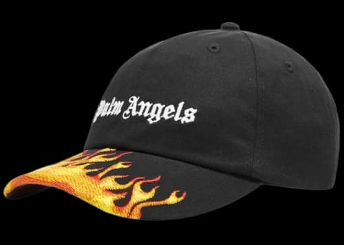 Palm Angels PA Burning Cap Black