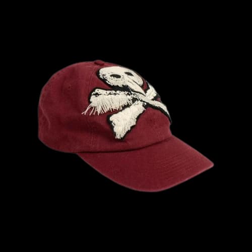 Palm Angels Skull Patch Baseball Cap 'Bordeaux Red'
