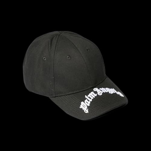 Palm Angels Logo-Embroidered Baseball Cap Black