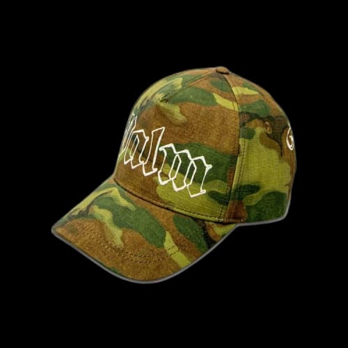 Palm Angels Logo Cap 'Military/White'