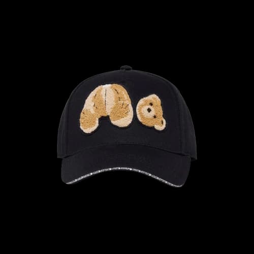 Palm Angels Bear Motif Baseball Cap Black