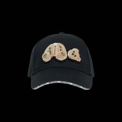 Palm Angels Bear Motif Baseball Cap (SS22) Black
