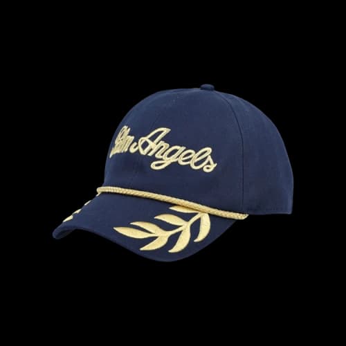 Palm Angels Commander Cap 'Blue/Yellow'