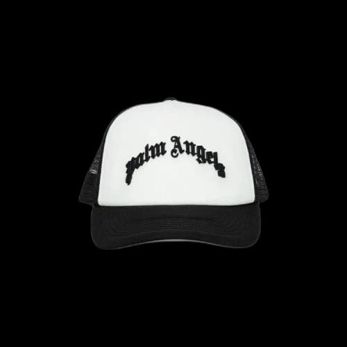 Palm Angels Curved Logo Mesh Cap 'Black'
