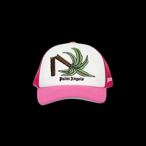 Palm Angels Broken Palm Trucker Hat 'Pink/Green'