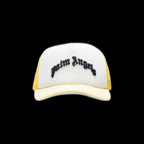 Palm Angels GD Curved Logo Trucker Hat 'Yellow/Black'