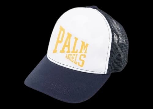 Palm Angels Pa League Trucker Cap Navy Blue
