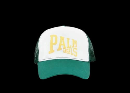 Palm Angels Pa League Trucker Cap Green/Gold