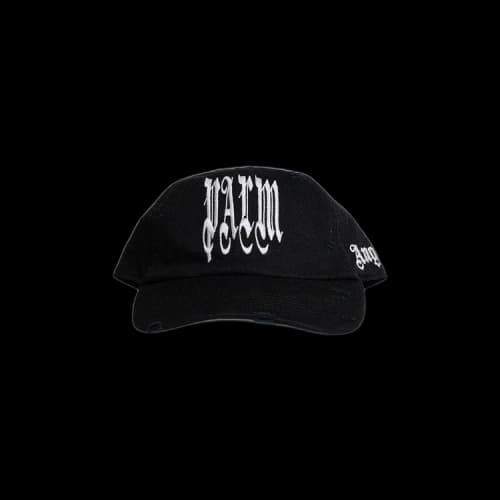 Palm Angels Gothic Logo Cap 'Black/White'