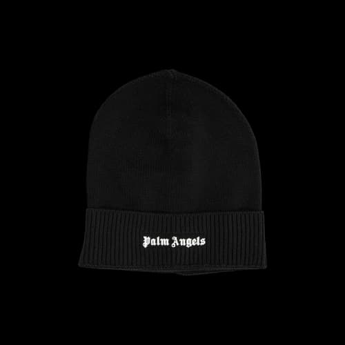 Palm Angels Classic Logo Beanie 'Black/White'