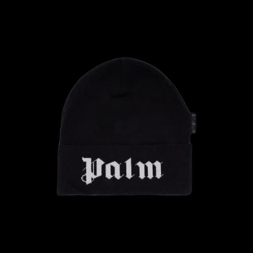 Palm Angels Beanie 'Black/White'