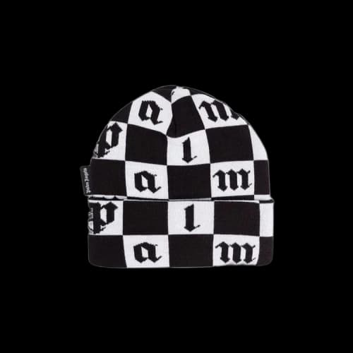 Palm Angels Damier Beanie 'Black/White'