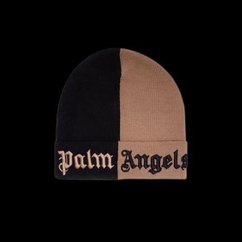 Palm Angels Colorblock Beanie 'Sand/Blue'