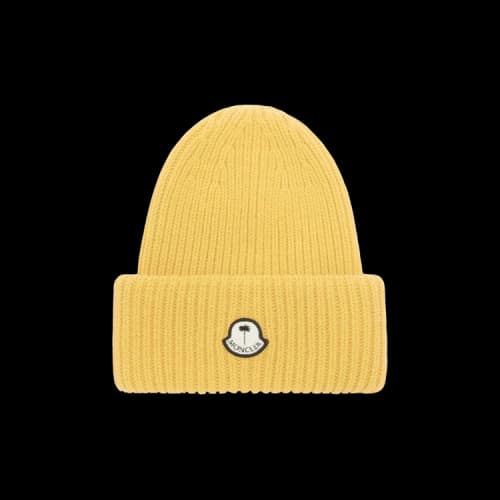 Moncler x Palm Angels Tricot Beanie Hat 'Yellow'