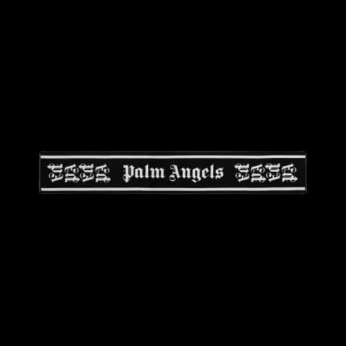 Palm Angels Gothic Monogram Scarf 'Black/White'