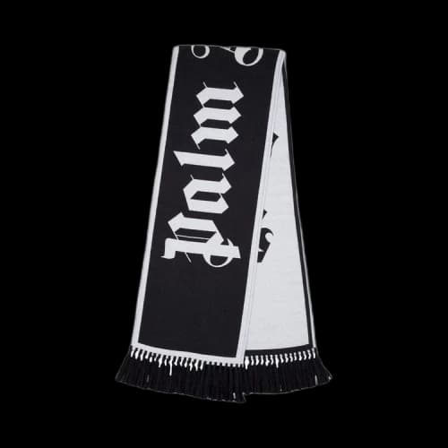 Palm Angels Macro Logo Scarf 'Black/White'