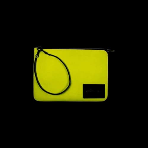 Palm Angels Logo Patch Pouch 'Neon Yellow'