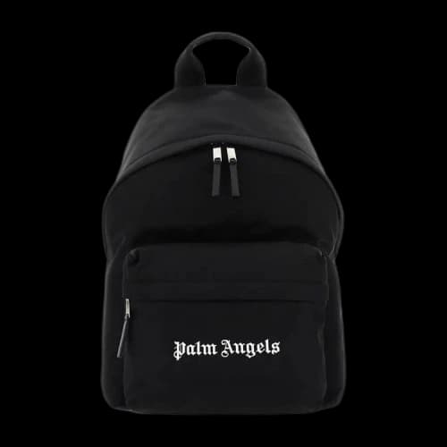 Palm Angels Nylon Logo Backpack 'Black/White'