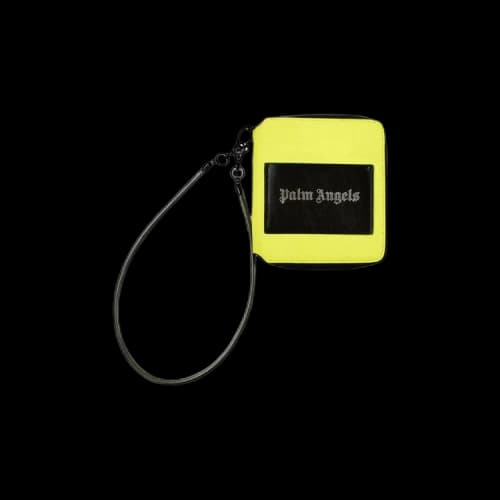 Palm Angels Zip Around Wallet 'Neon Yellow'