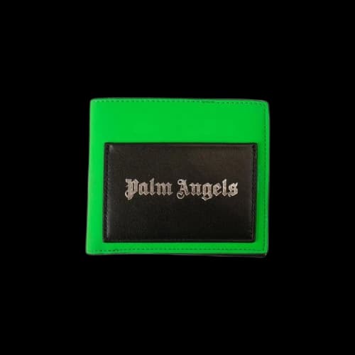 Palm Angels Logo Patch Wallet 'Green'