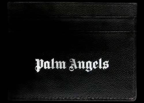 Palm Angels Card Case Logo Caviar Black