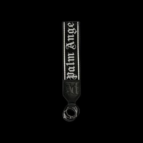 Palm Angels Logo Strap Key Ring 'Black/Grey'