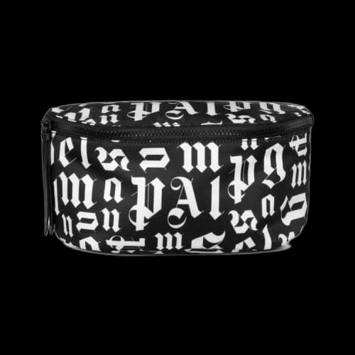 Palm Angels Broken Monogram Fanny Pack 'Black/White'
