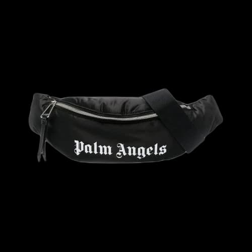 Palm Angels Logo Print Belt Bag Black/White