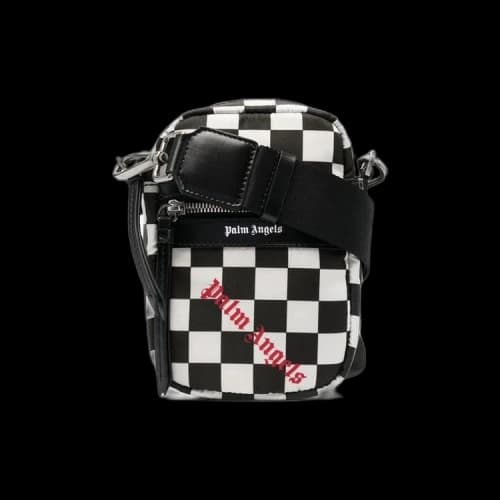 Palm Angels Damier Printed Crossbody Bag 'White/White'