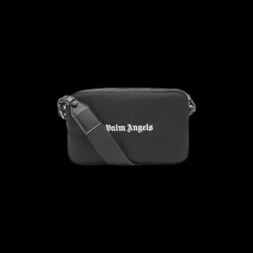 Palm Angels Cordura Logo Camera Case Bag 'Black/White'