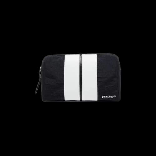 Palm Angels Classic Track Beauty Case 'Black/White'