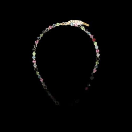 Palm Angels Pa Strass Necklace 'Gold'