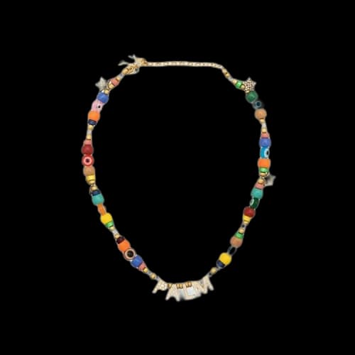 Palm Angels Palm Beads Necklace 'Gold/Multi'