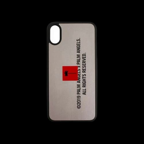 Palm Angels Metallic Logo Print iPhone X Case 'Black'