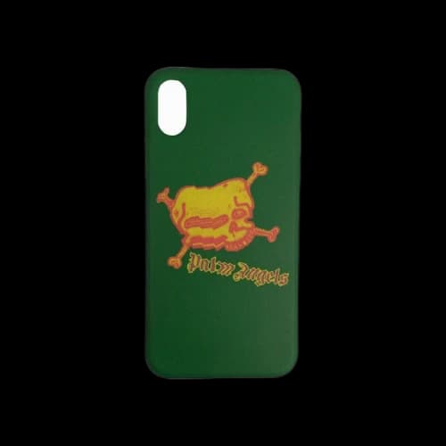 Palm Angels Skull Graphic Print iPhone X Case 'Green'