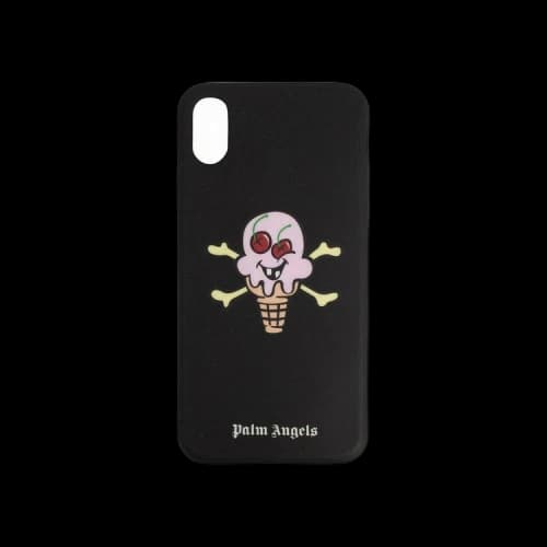 Palm Angels Skull Ice Cream Print iPhone X Case 'Black'