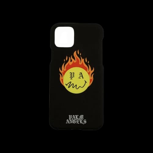Palm Angels Burning Smiley Phone Case 'Black'