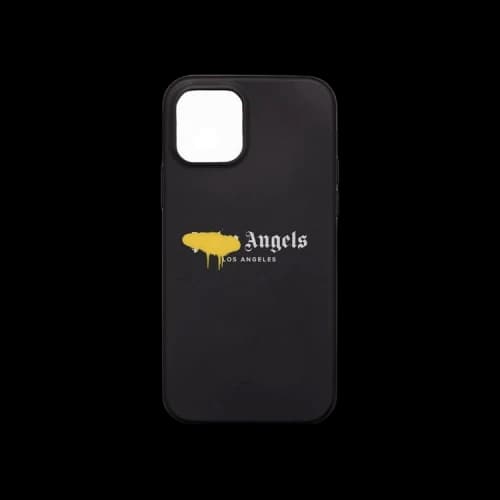 Palm Angels LA Sprayed Logo iPhone Case 12/12 Pro 'Black/Yellow'