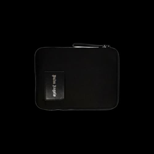 Palm Angels Logo Patch iPad Case Pouch 'Black'