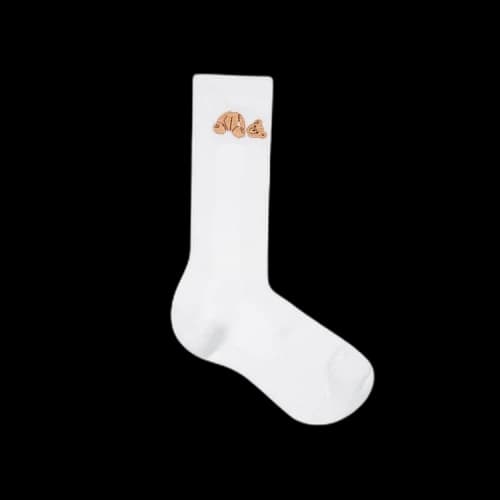 Palm Angels Bear Socks 'White/Brown'