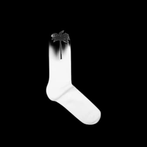 Palm Angels Palm Socks 'White/Black'