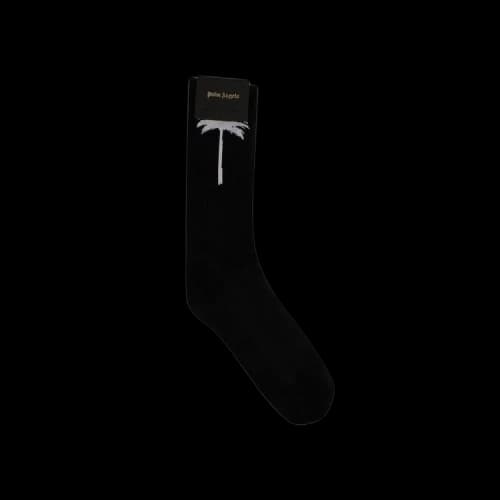 Palm Angels Palm Tree Print Socks 'Black'