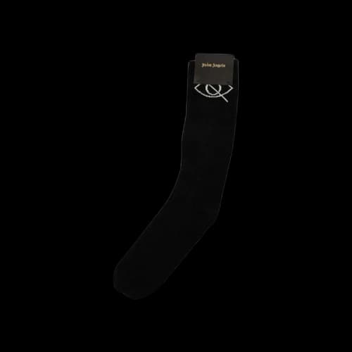 Palm Angels Sensitive Content Socks 'Black/White'
