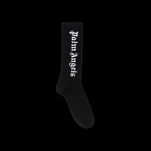 Palm Angels Vertical Logo Socks 'Black'