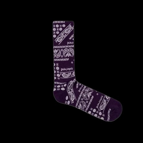 Palm Angels Bandana Socks 'Purple'