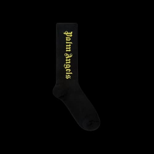 Palm Angels Classic Logo Socks 'Black/Gold'